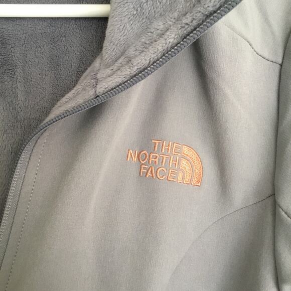 The North Face Windwall Hooded Jacket Gray fleece lining size S full zipper - Picture 2 of 11